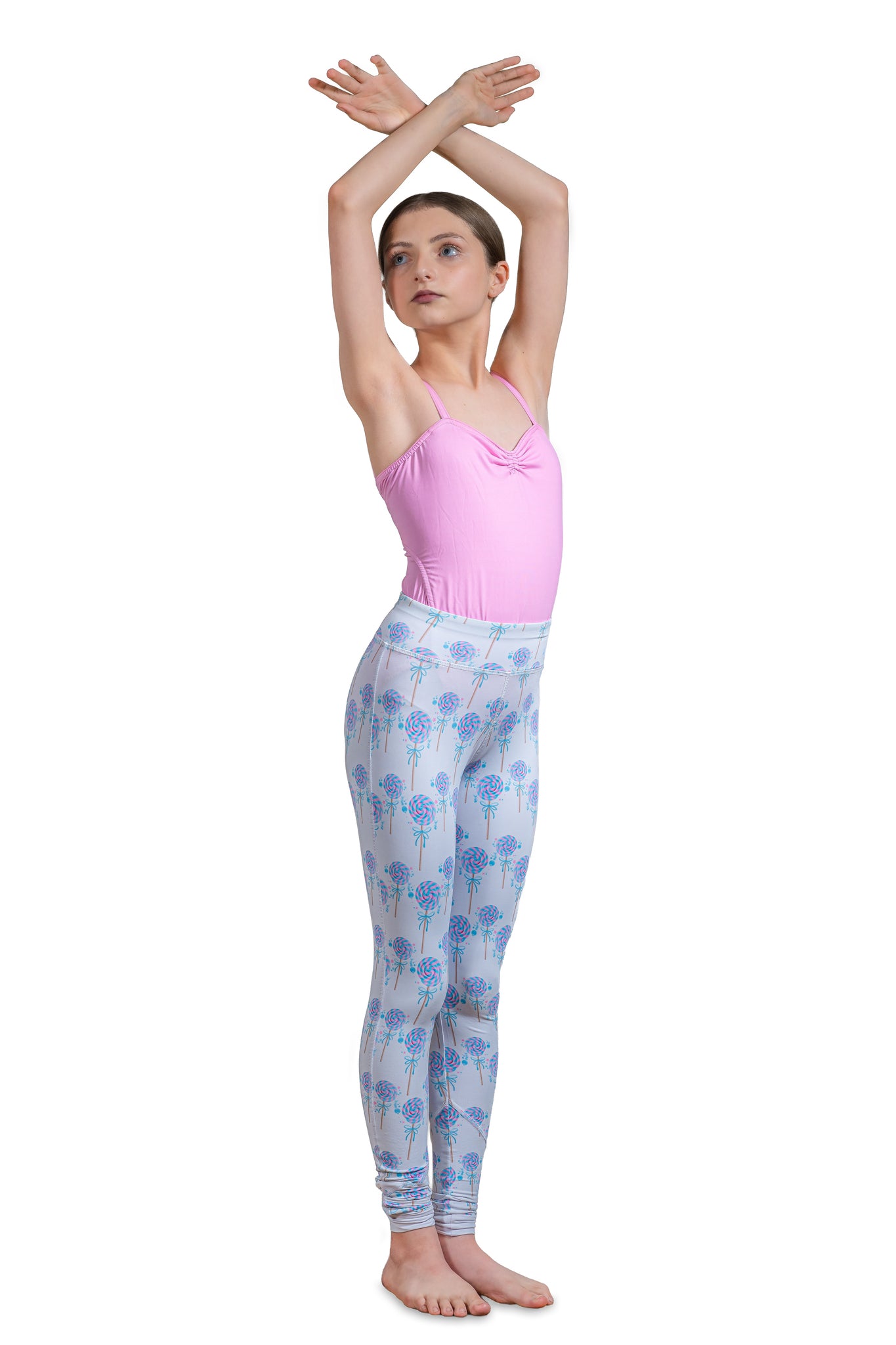 Bubblegum Lollipop Print Leggings